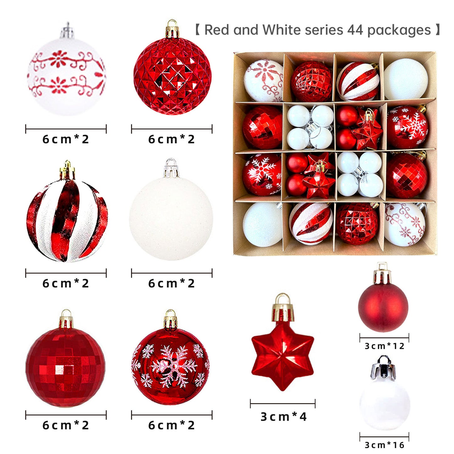 Christmas balls 40pcs