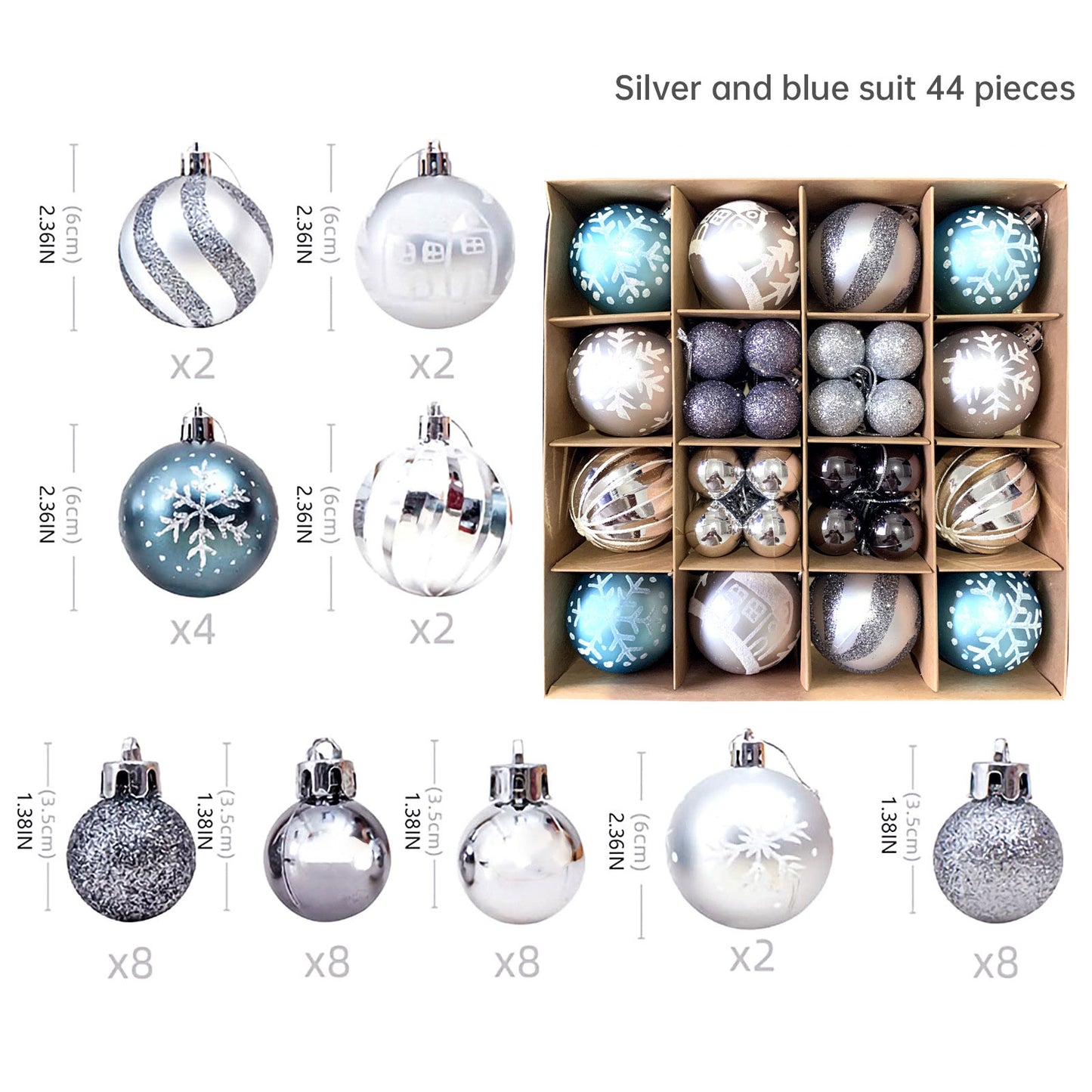 Christmas balls 40pcs