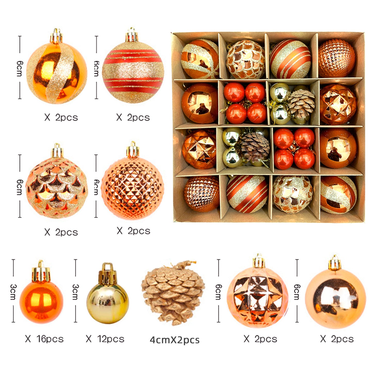 Christmas balls 40pcs