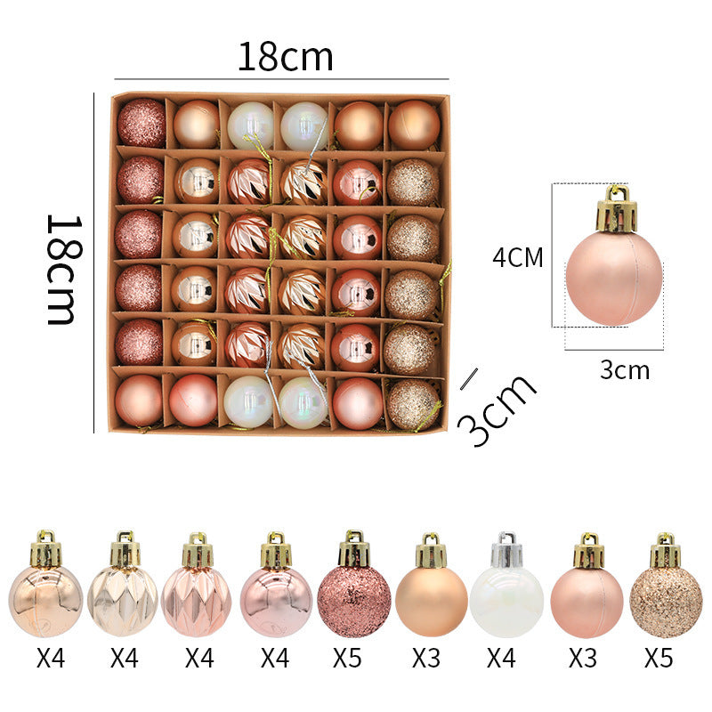 Julgranskulor 36pcs
