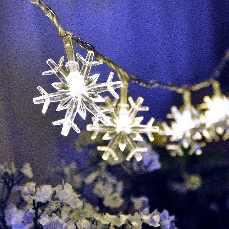 Snowflake light string