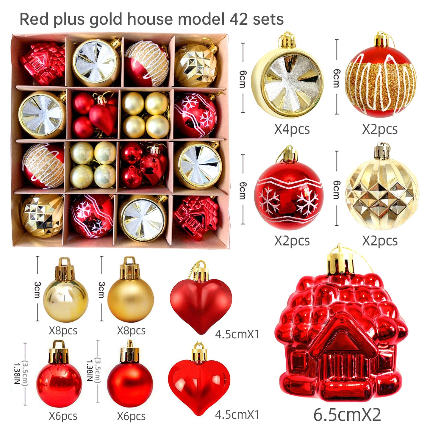 Christmas balls 40pcs