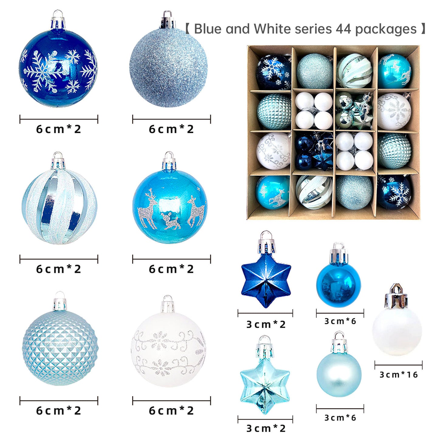 Christmas balls 40pcs