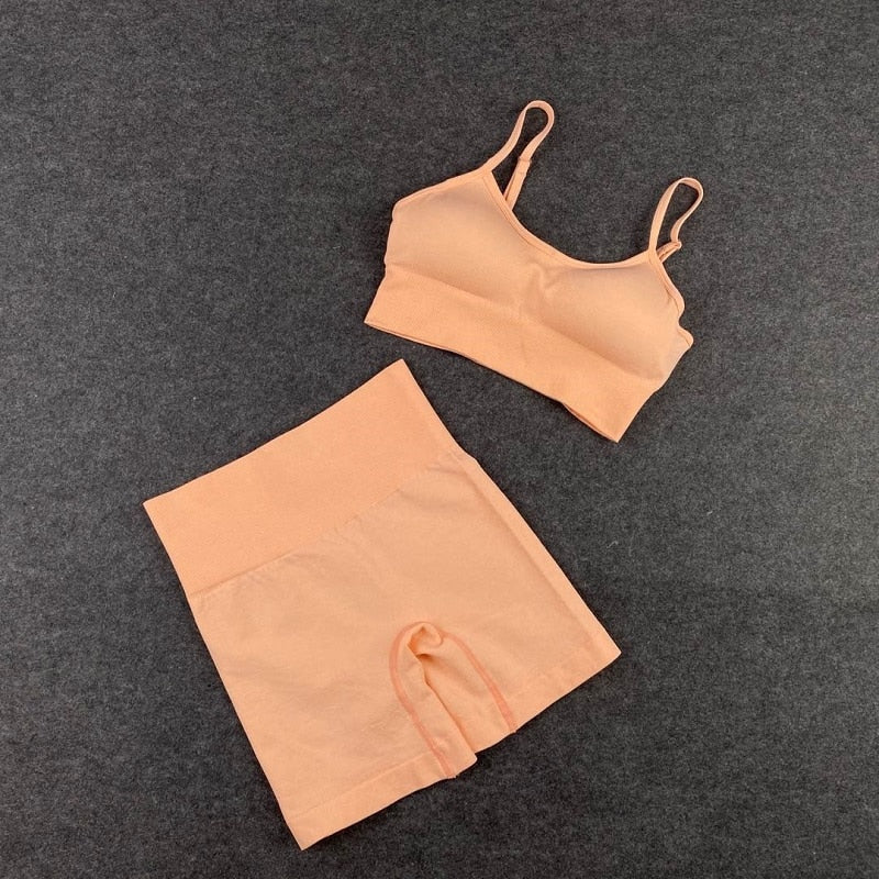 Seamless Yoga Set Träningsset