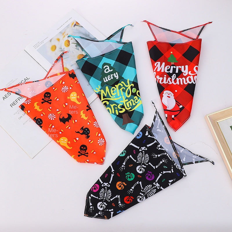 Pet Bandana för hund eller katt halloween