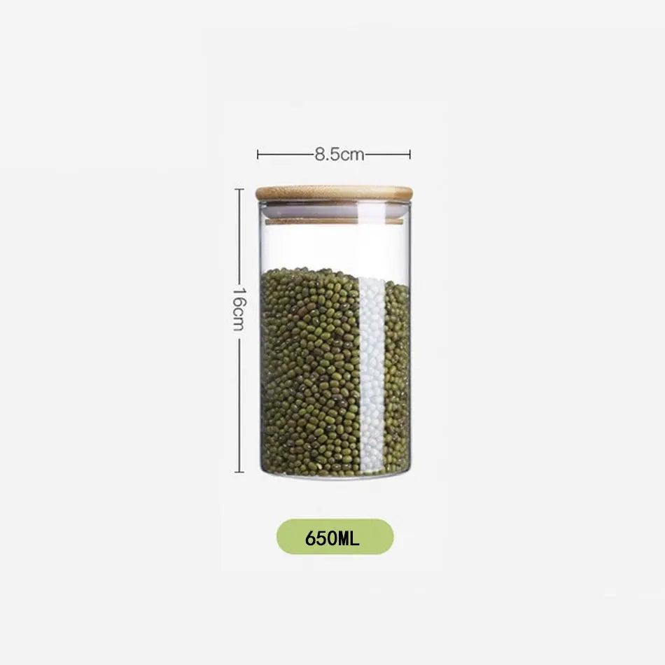 Glasburk med bambulock - Villarudskogen