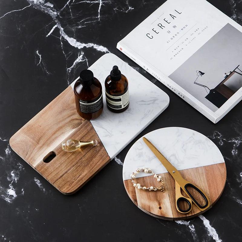 Skärbräda / Upplägningsfat Marmor - Villarudskogen