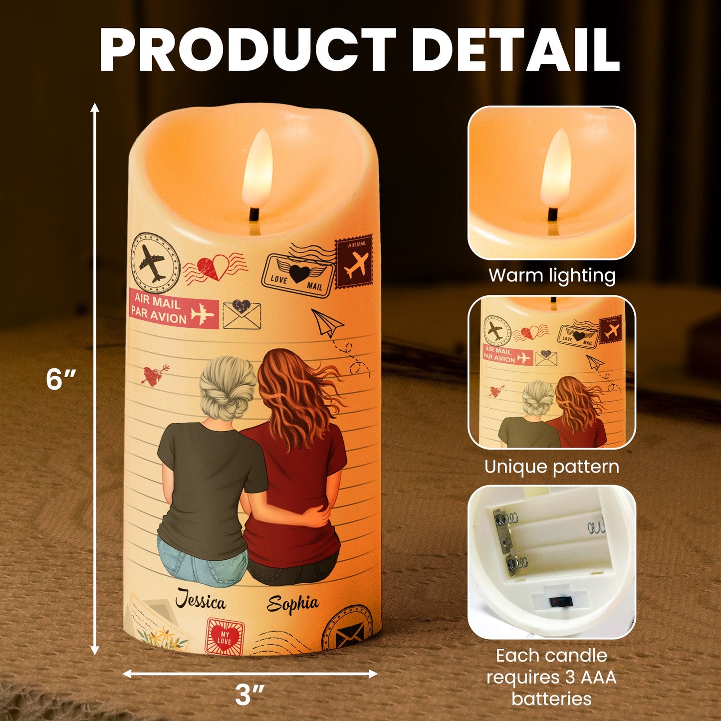 Mamma Dotter LED-ljus