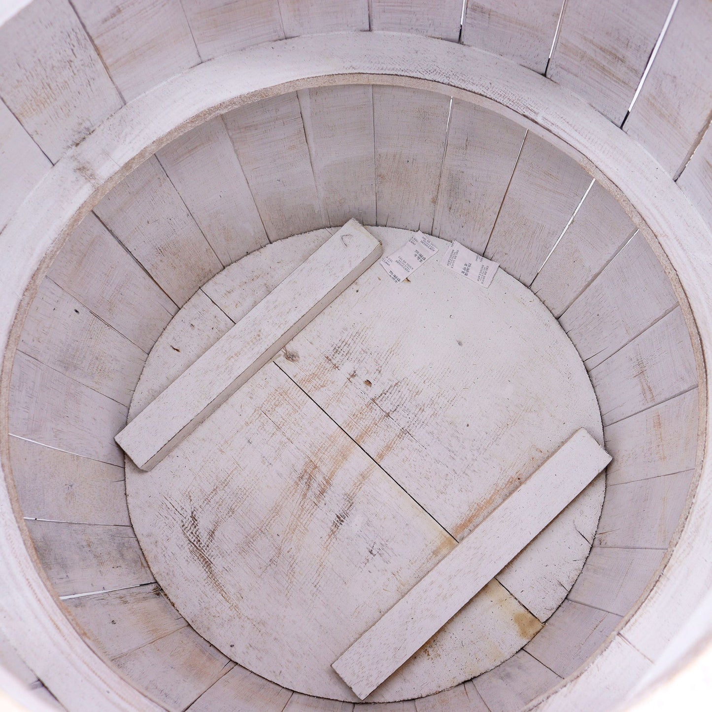 Beer Barrel, Bord, Öltunna- Whitewash