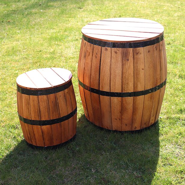 Beer Barrel, Öltunna, Stol/Bord - Natural