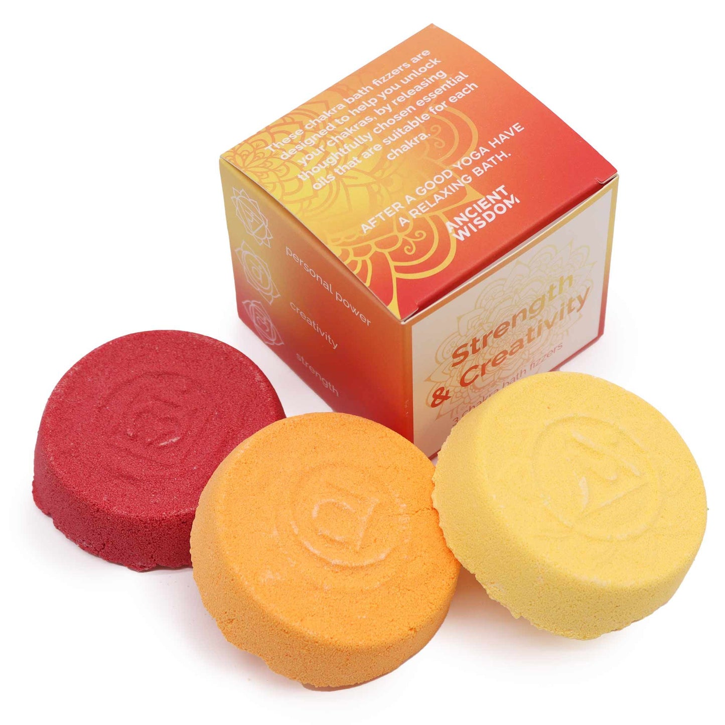 Chakra Badbomber Fizz - Gåvoset - Strength & Creativity