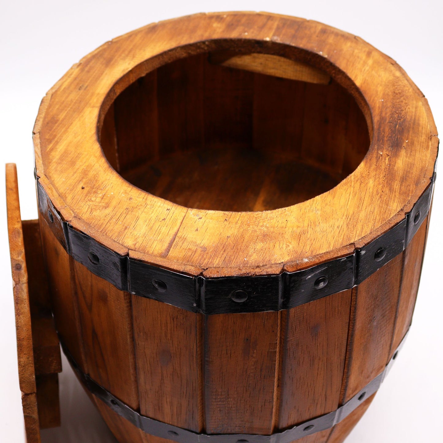 Beer Barrel Stol/Bord för parasol – Natural Wood 38 x 32 cm