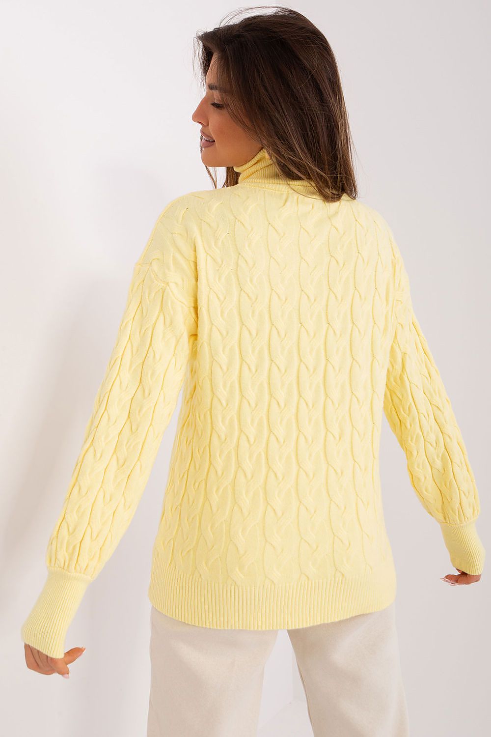 Sweater with polo collar AT