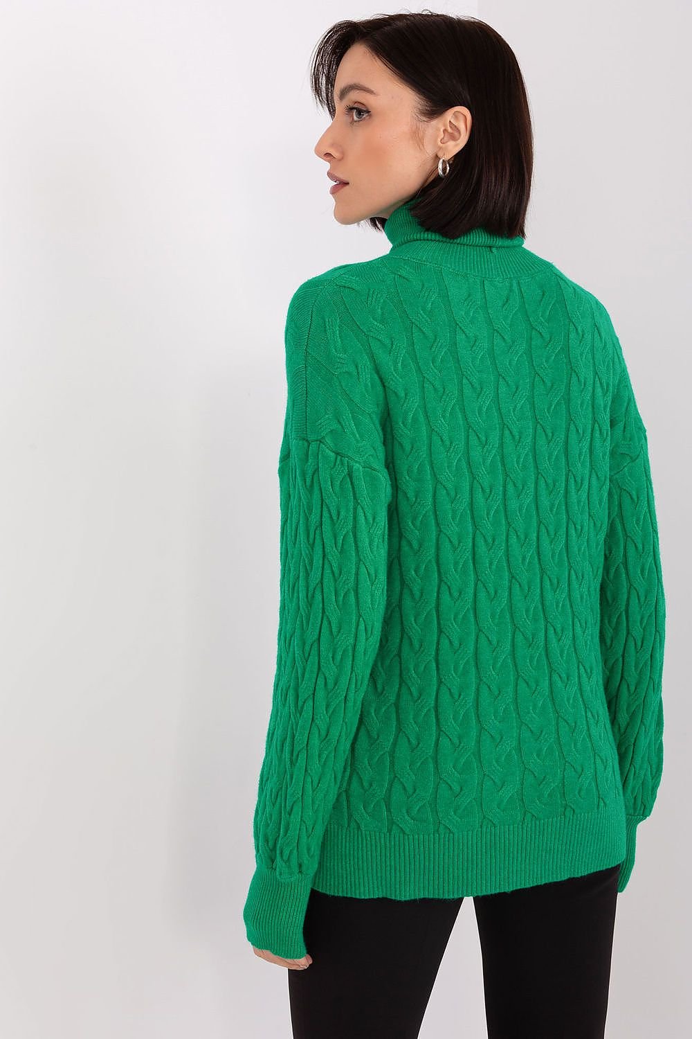 Sweater with polo collar AT