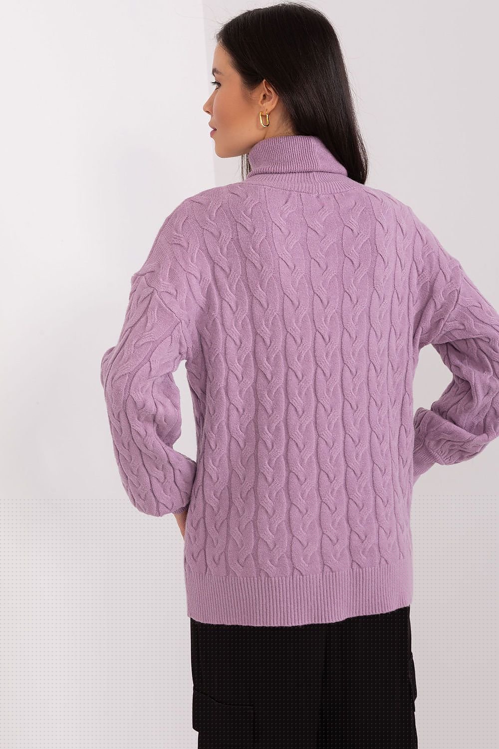 Sweater with polo collar AT