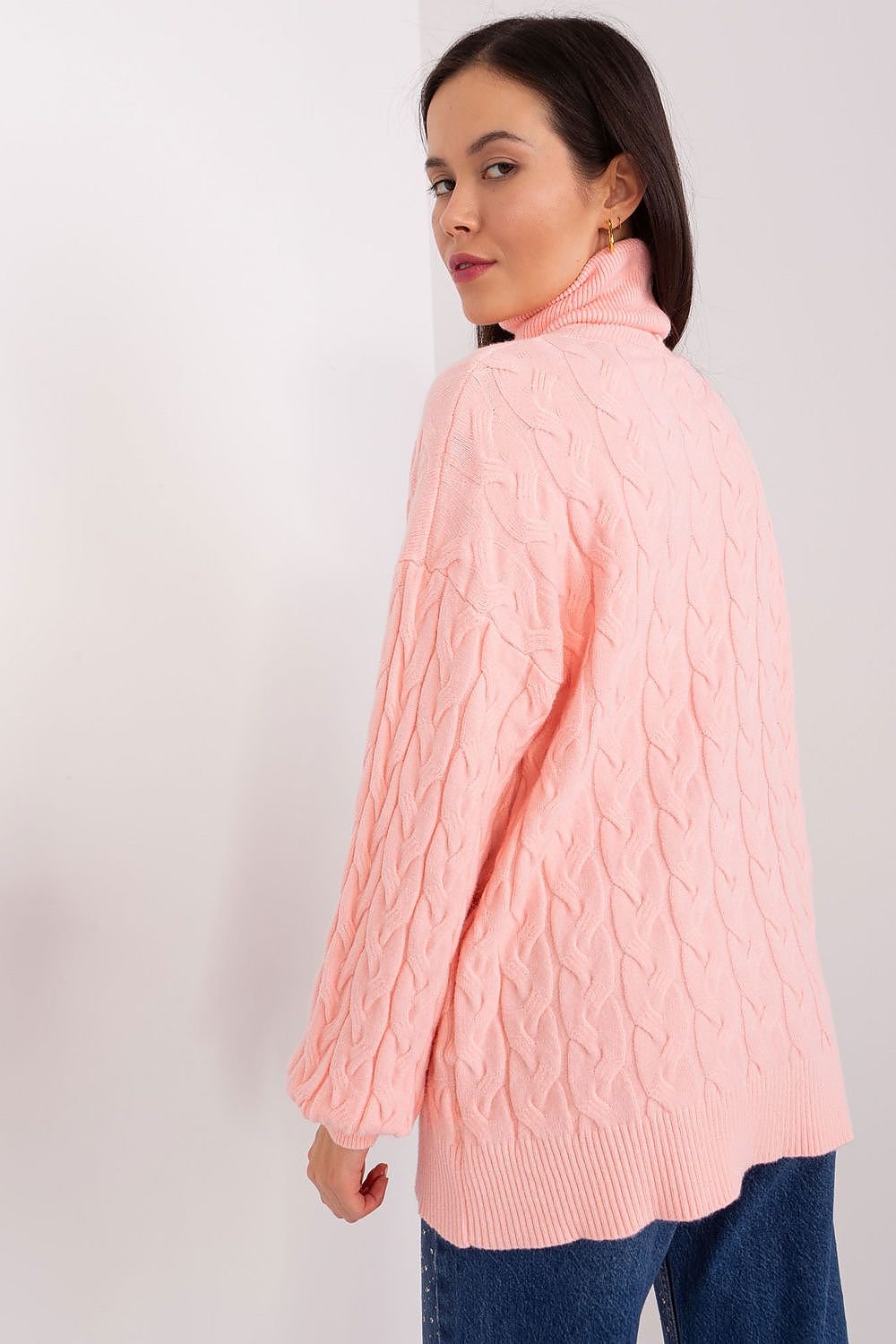 Sweater with polo collar AT