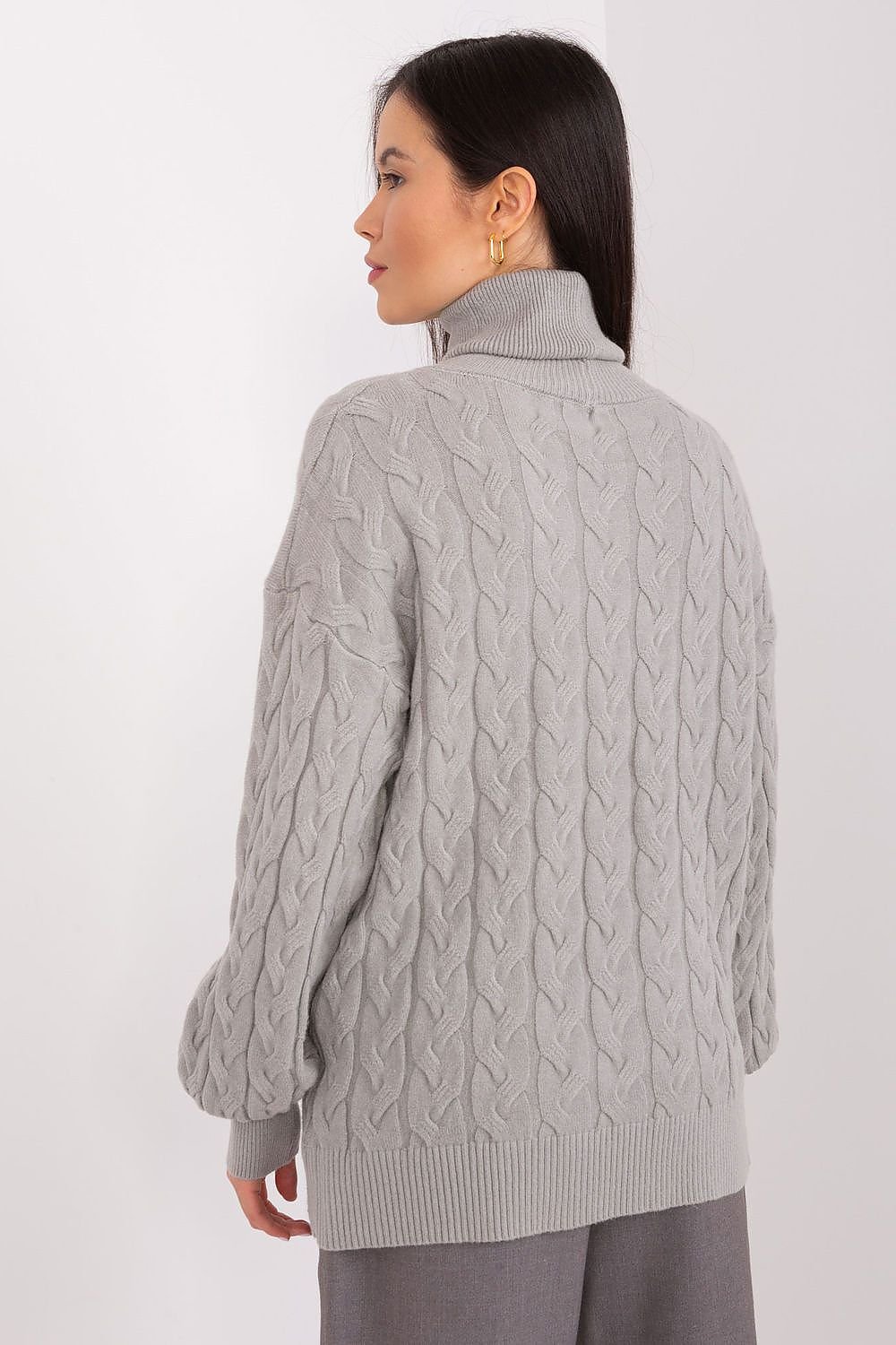 Sweater with polo collar AT