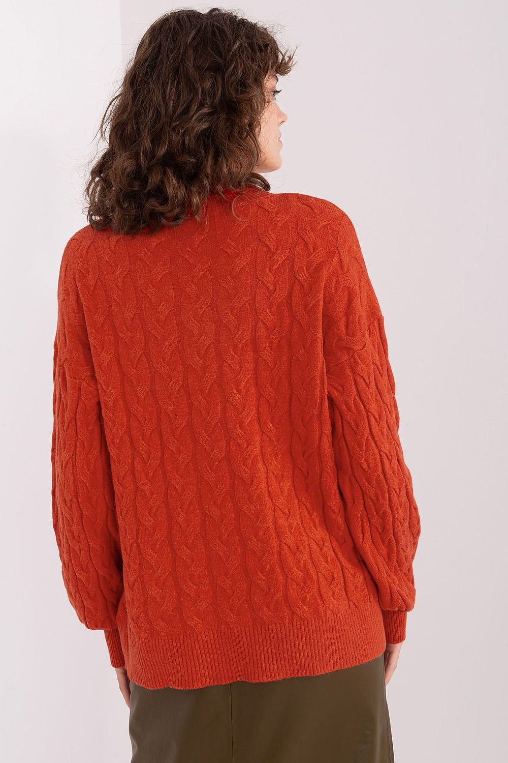 Sweater with polo collar AT