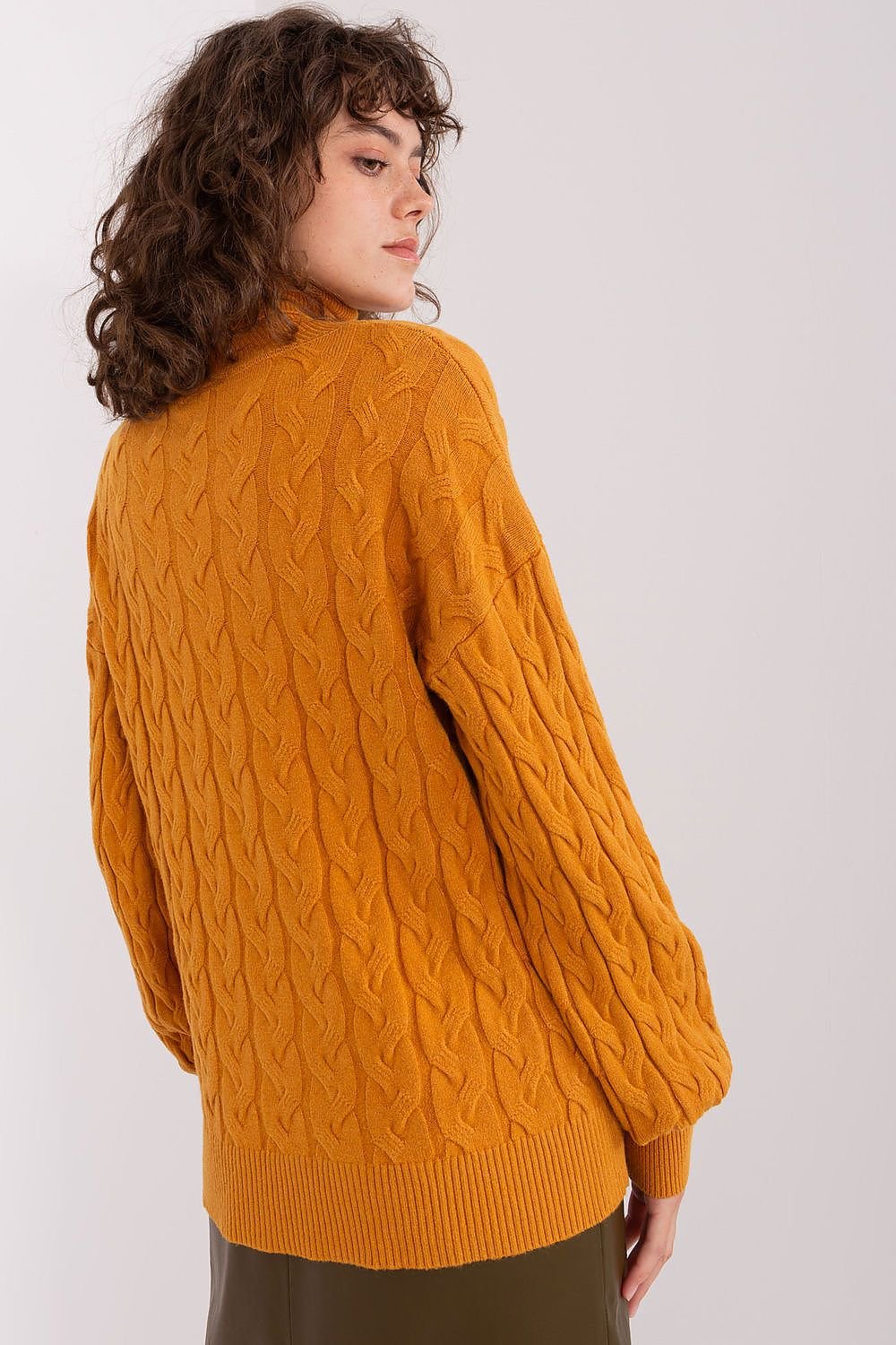 Sweater with polo collar AT