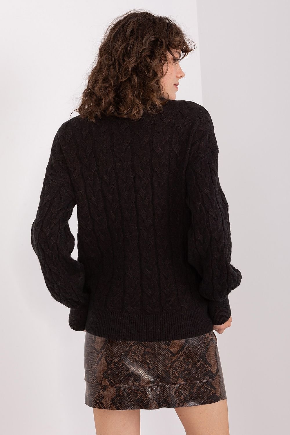 Sweater with polo collar AT