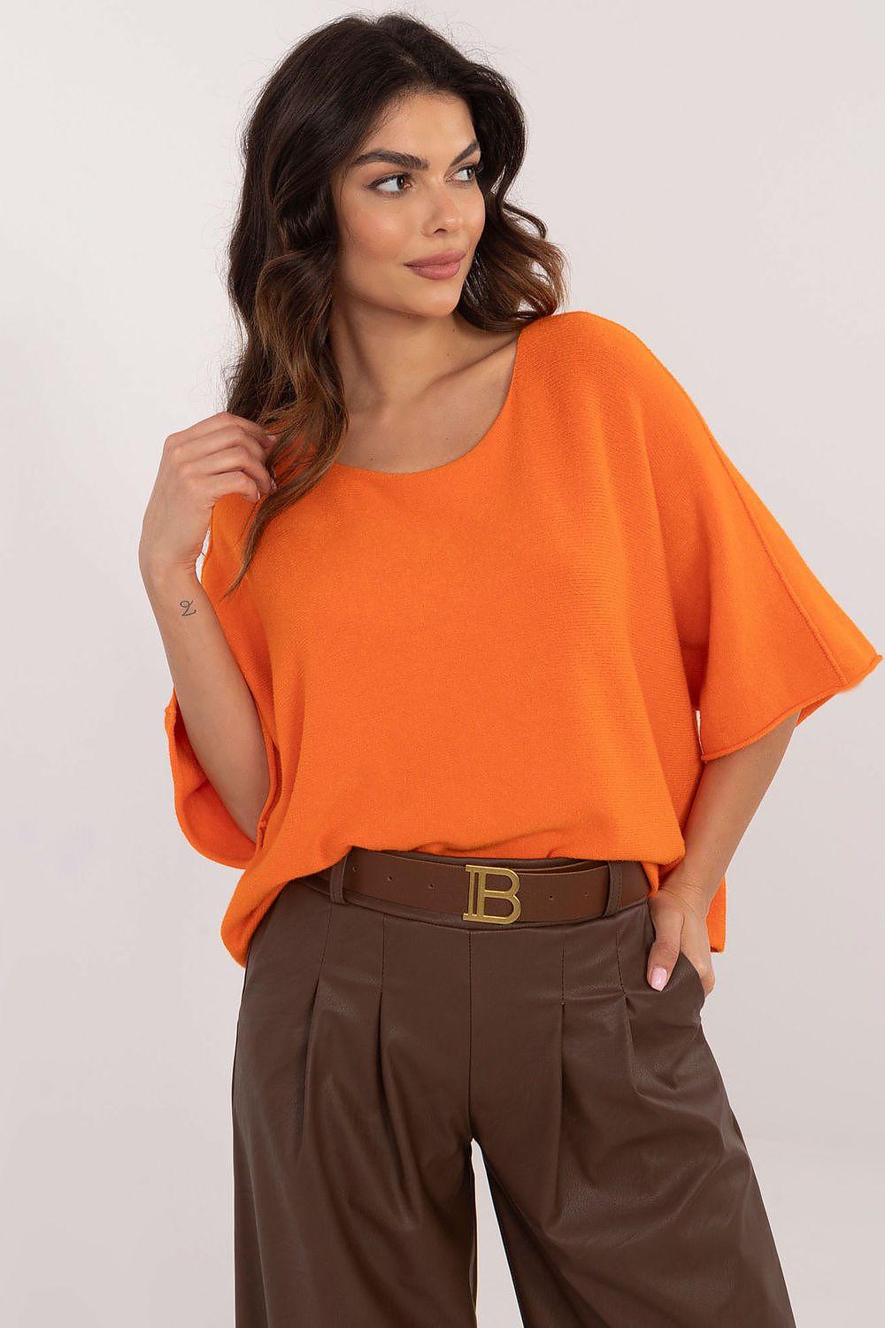 Brides de gala embroidered short-sleeve sweater - Blue | Hermès UAE Brides de gala embroidered short-sleeve sweater - Blue | Hermès UAE