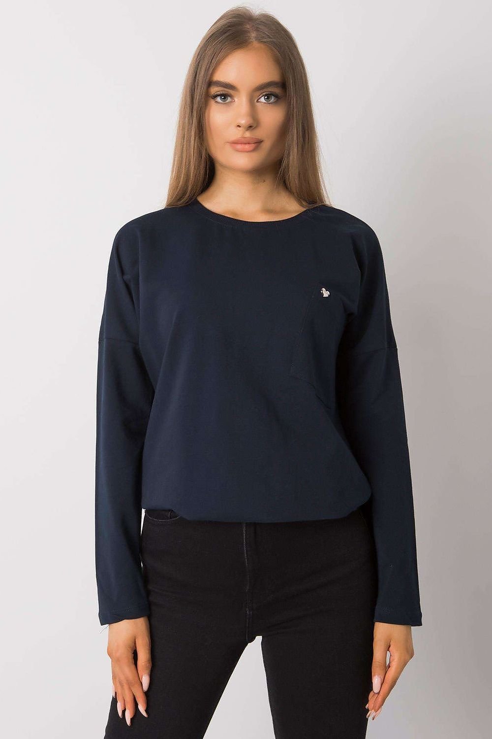 Blus lös sittandes passform BFG