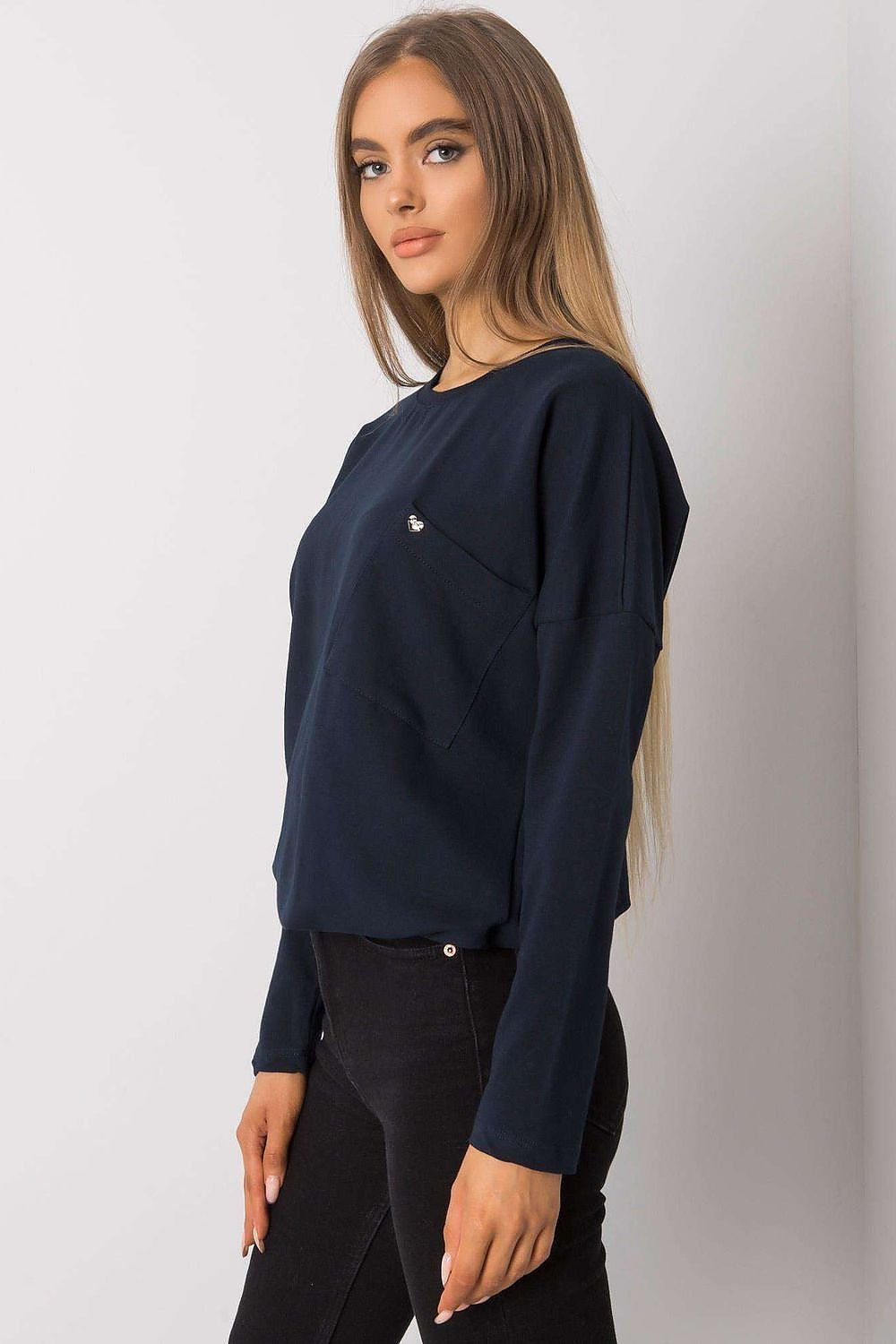 Blus lös sittandes passform BFG