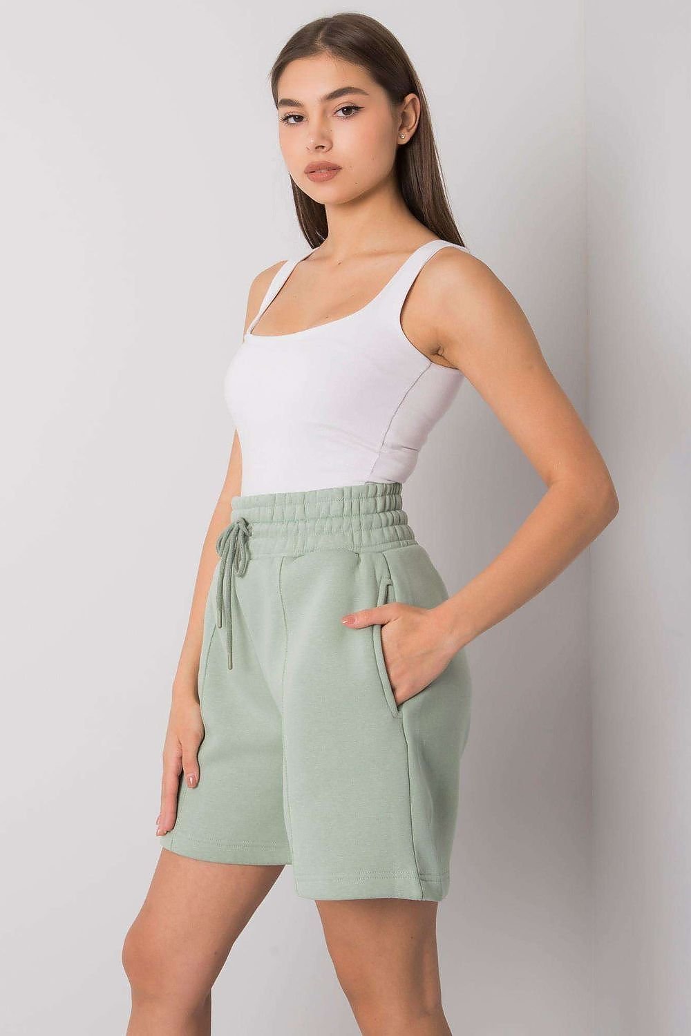 long shorts, wide with high waist BFG