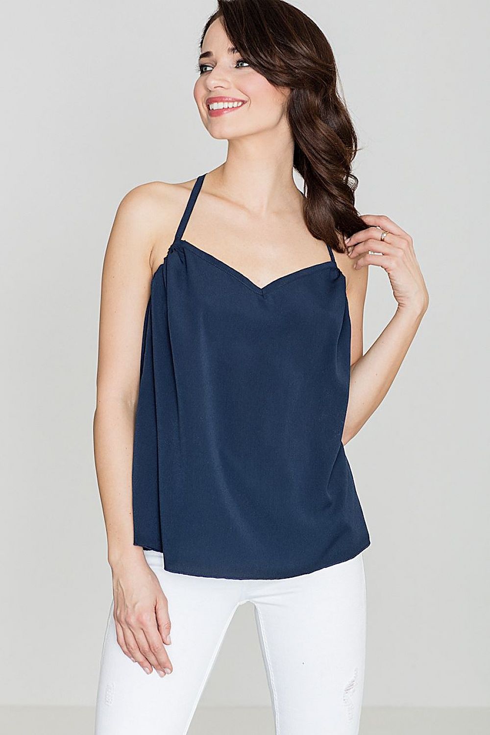 Top with open back