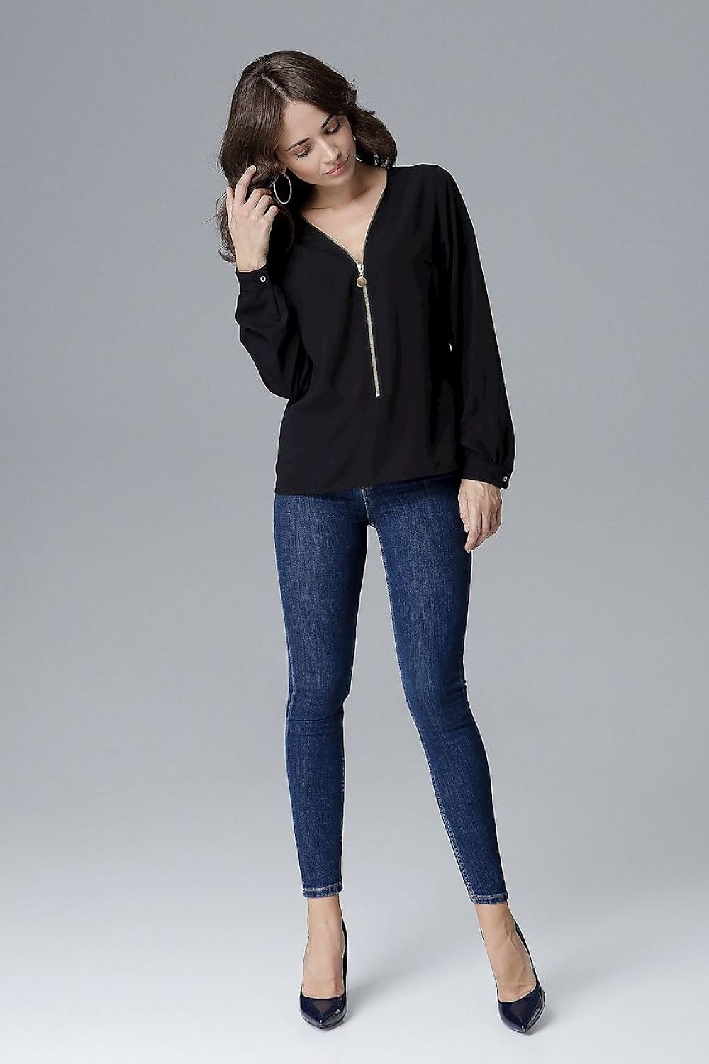 V-neck Blouse