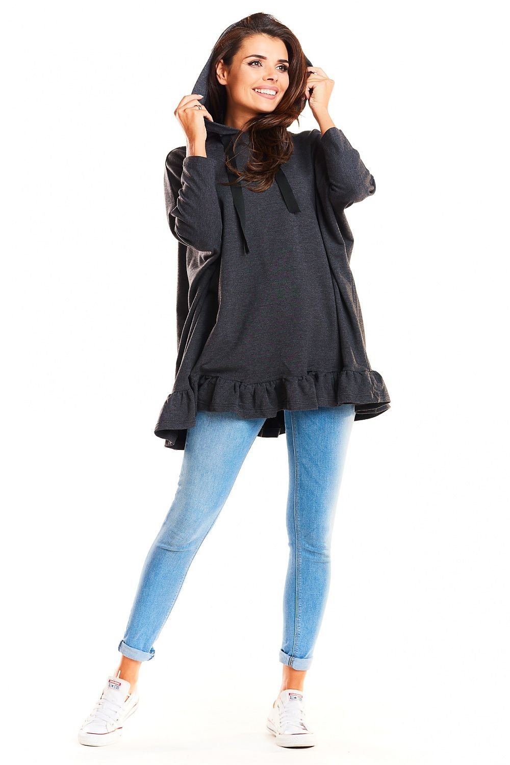 Sweatshirt med volang Infinite You