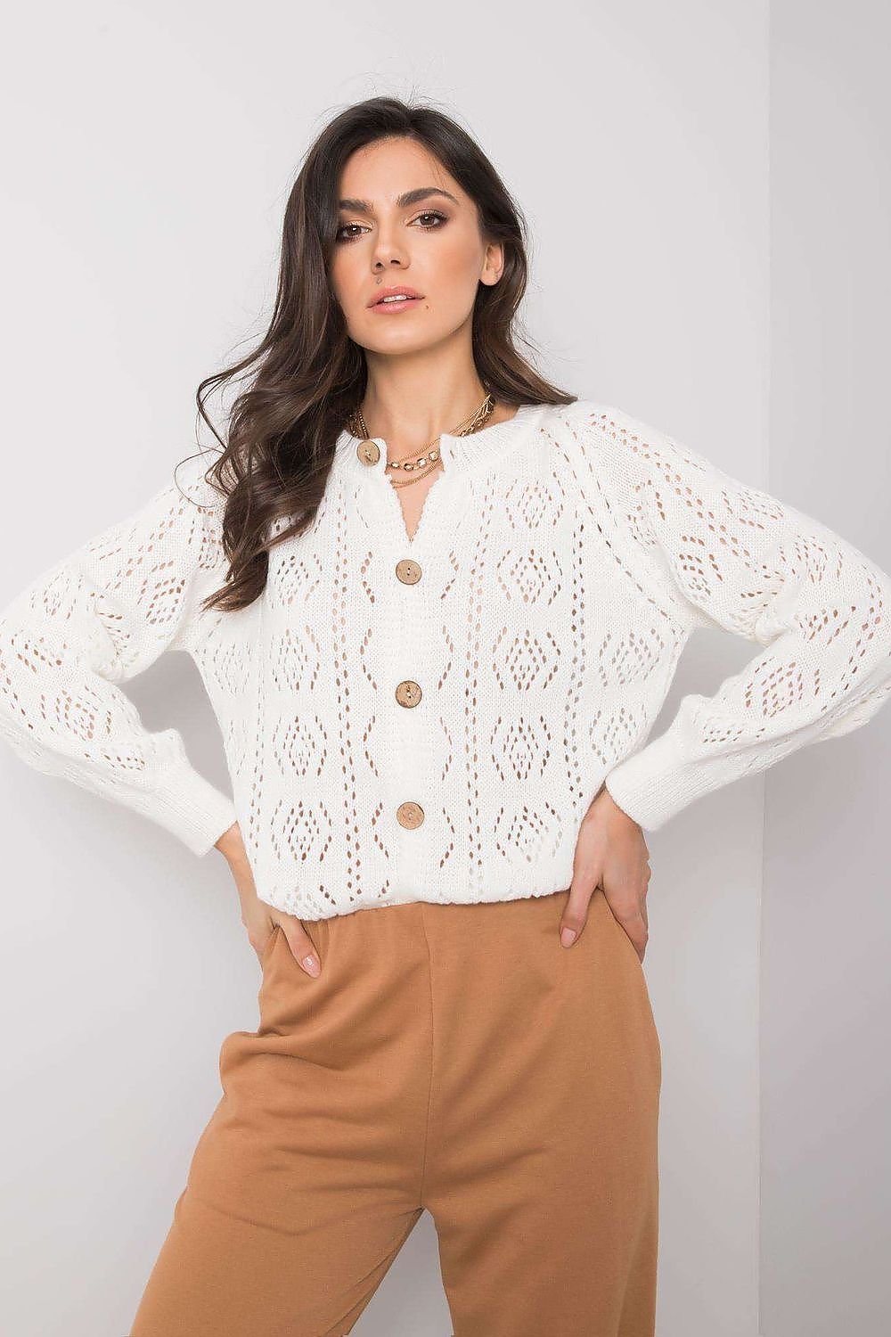 Cardigan with buttons