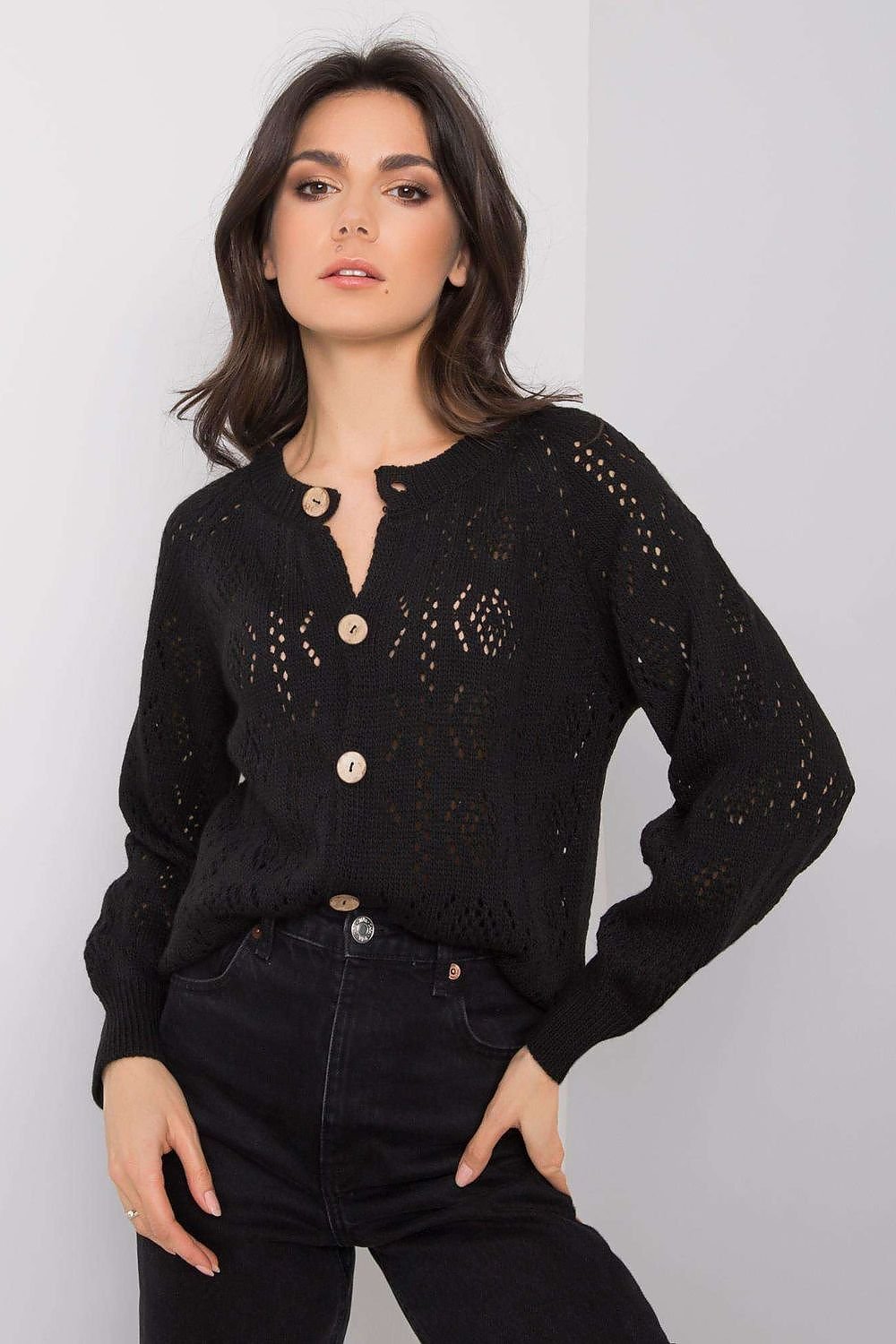 Cardigan with buttons