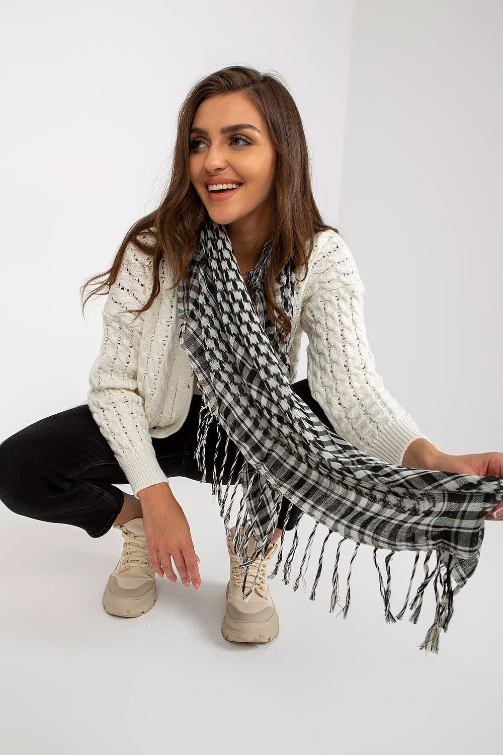 Scarf mönstrad AT