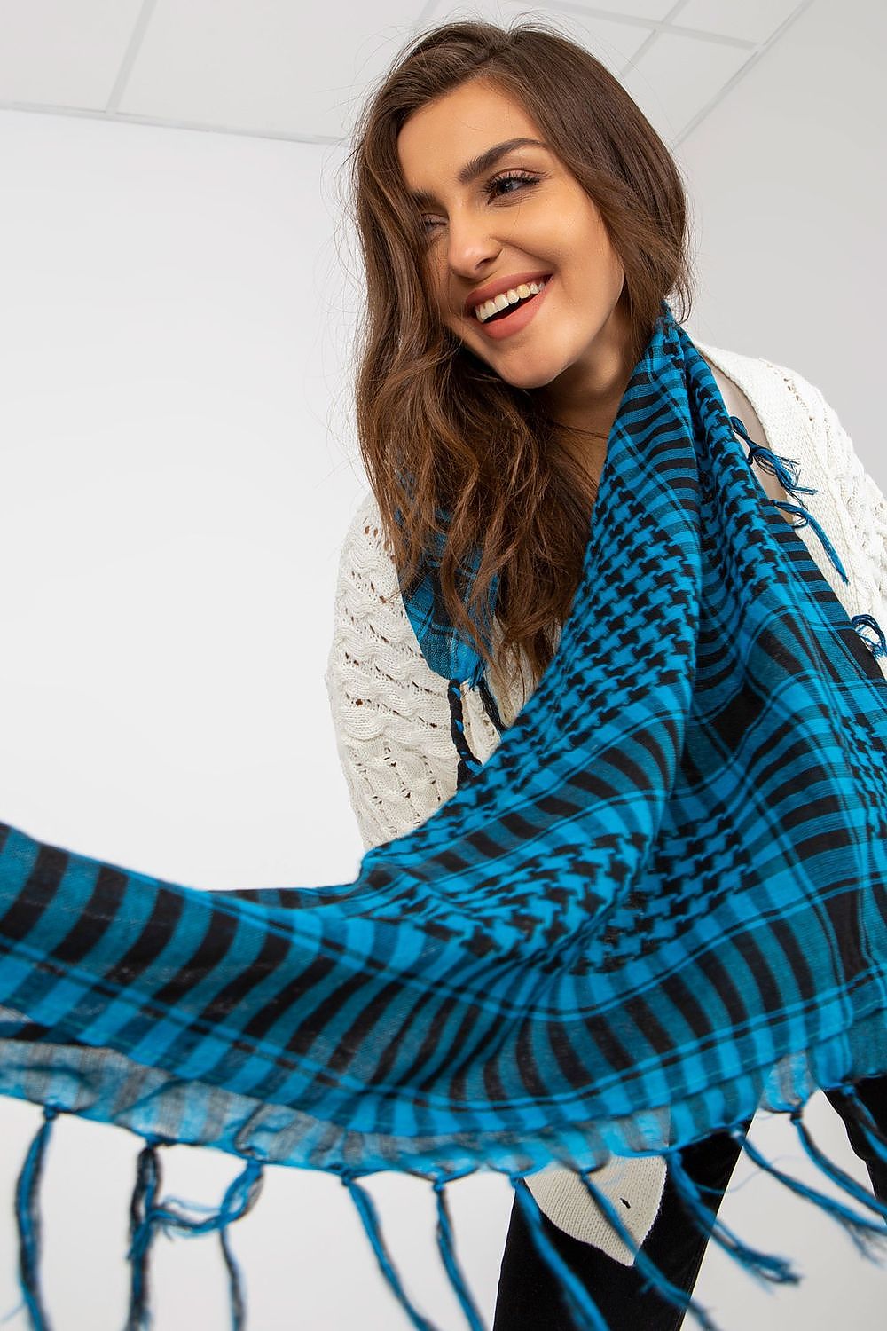 Scarf mönstrad AT