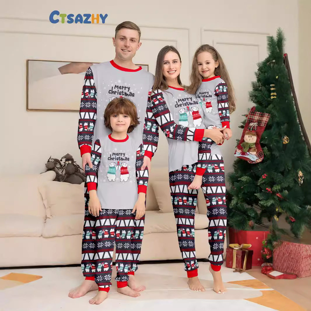 Julpyjamas Familj