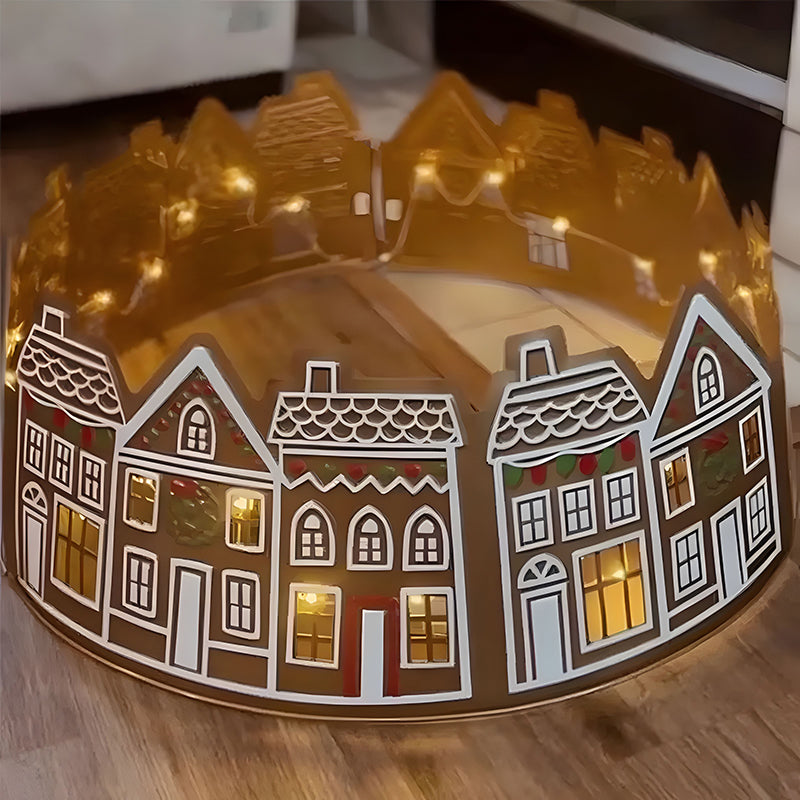 LED Pepparkakshus för Julgran