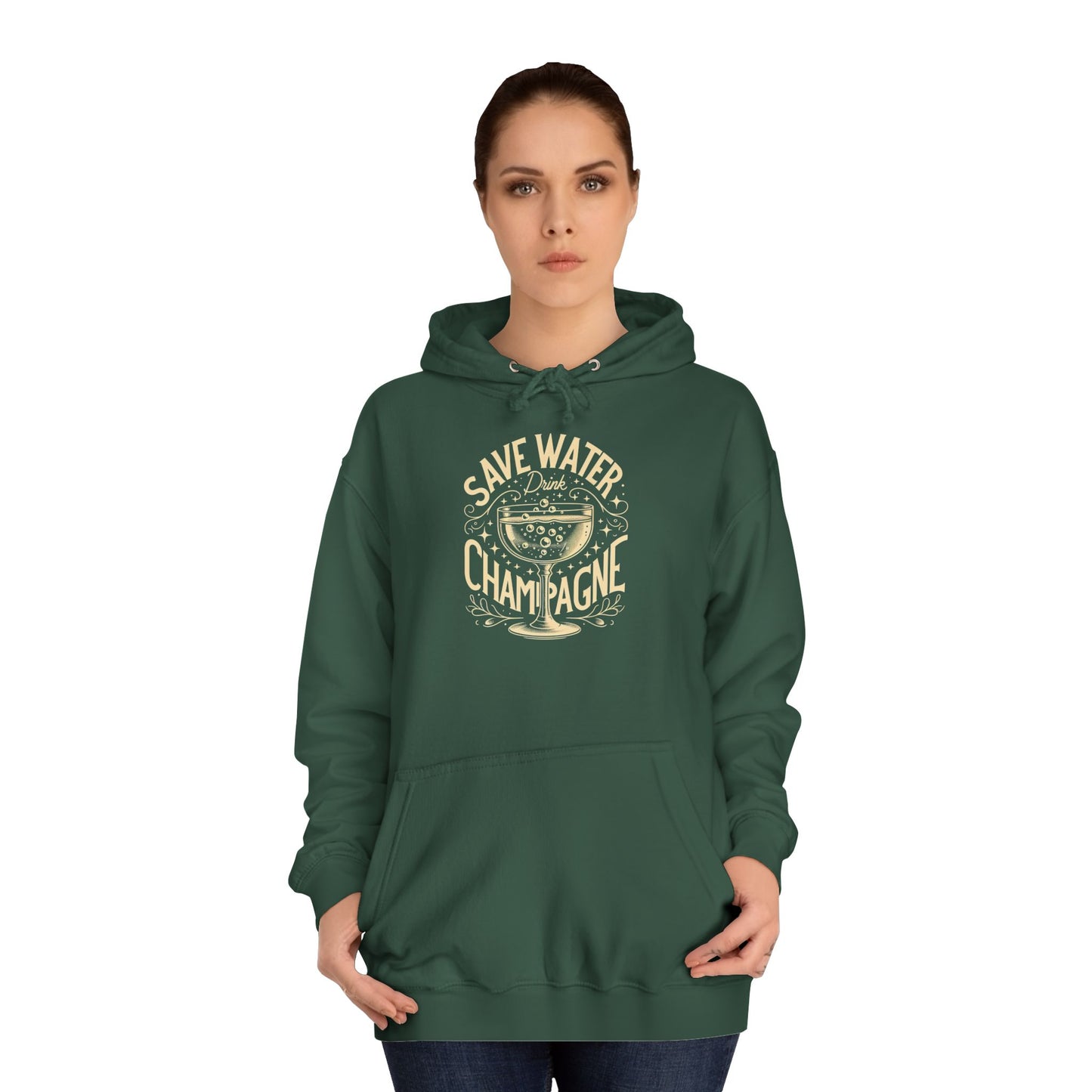 Unisex College Hoodie - Champagne Lover