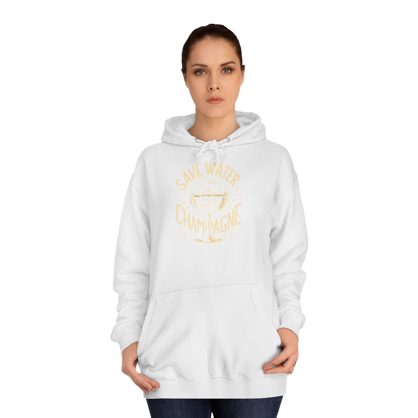 Unisex College Hoodie - Champagne Lover