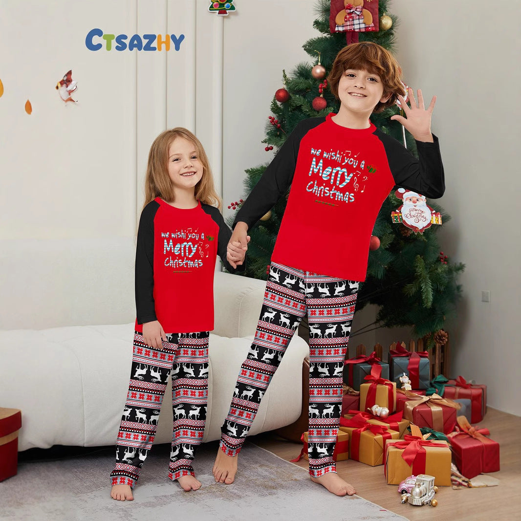 Julpyjamas Matchande Familj