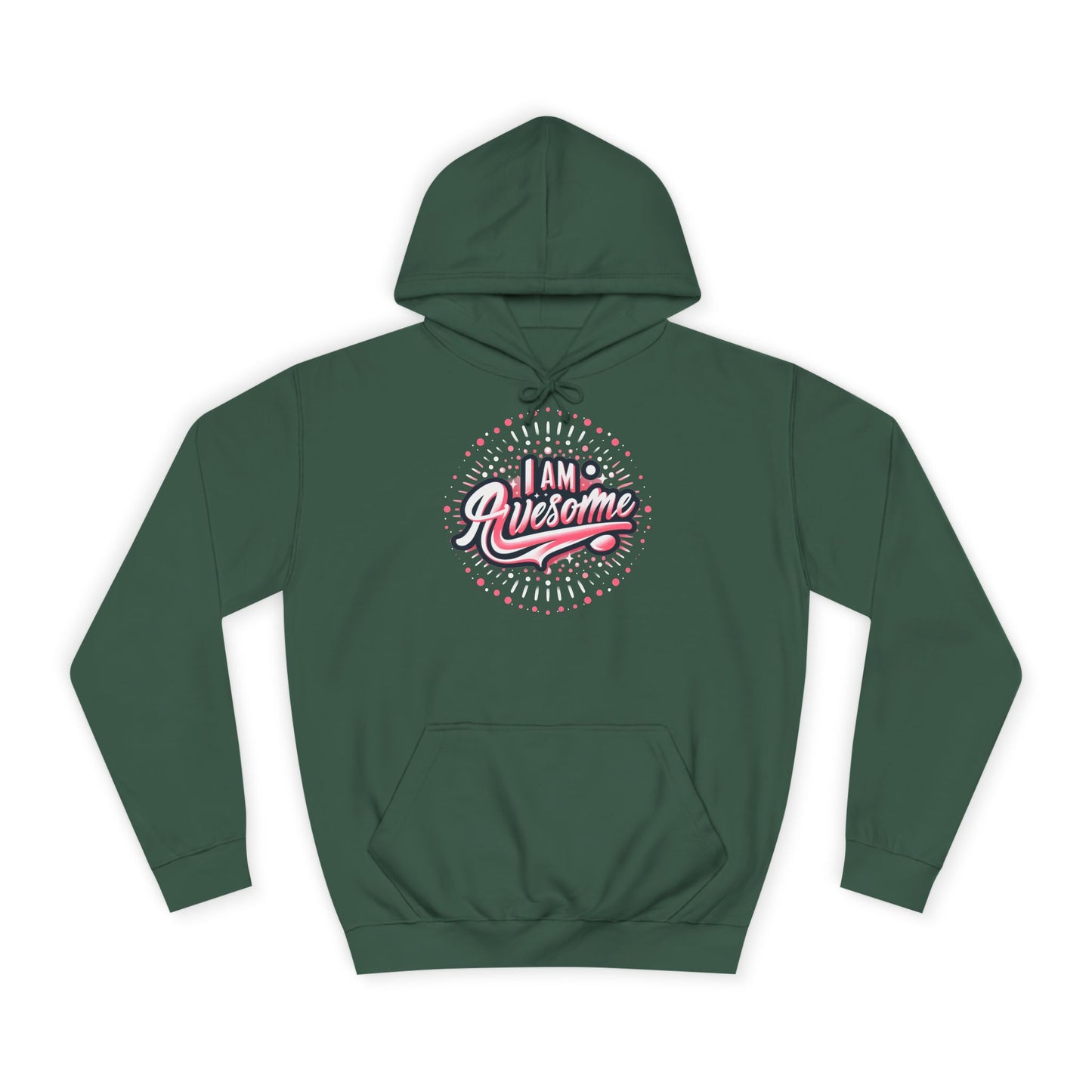 Hus41 Unisex College Hoodie - I Am Awesome