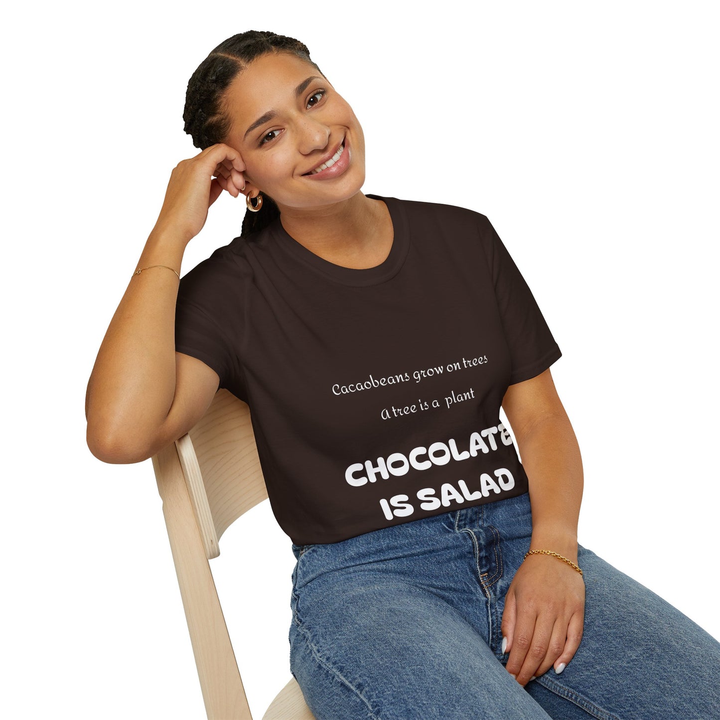 Hus41 T-Shirt - Chocolate is salad