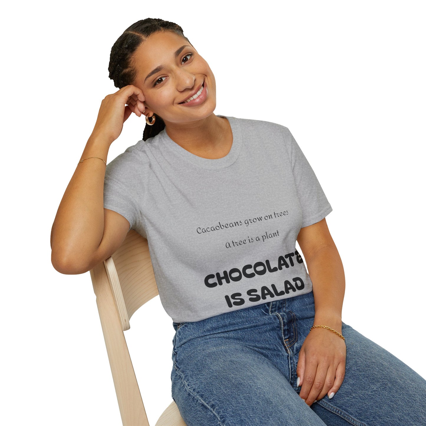 Hus41 T-Shirt - Chocolate is salad