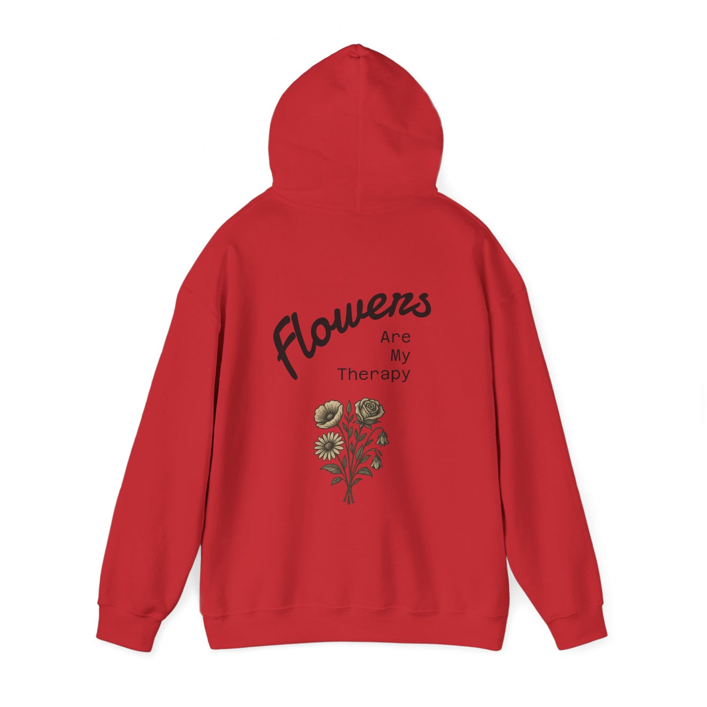Hus41 Unisex Sweatshirt Hoodie - Flowers are my therapy