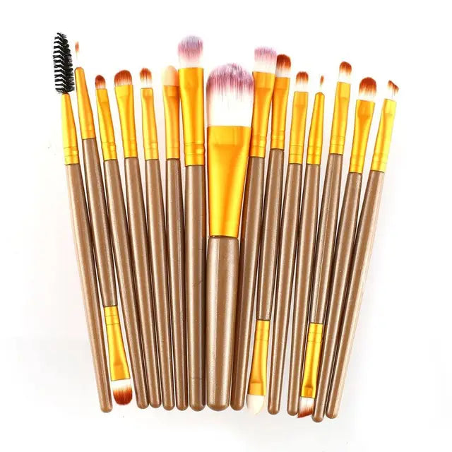 15pcs/set Sminkborstar