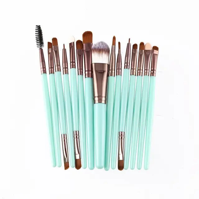 15pcs/set Sminkborstar