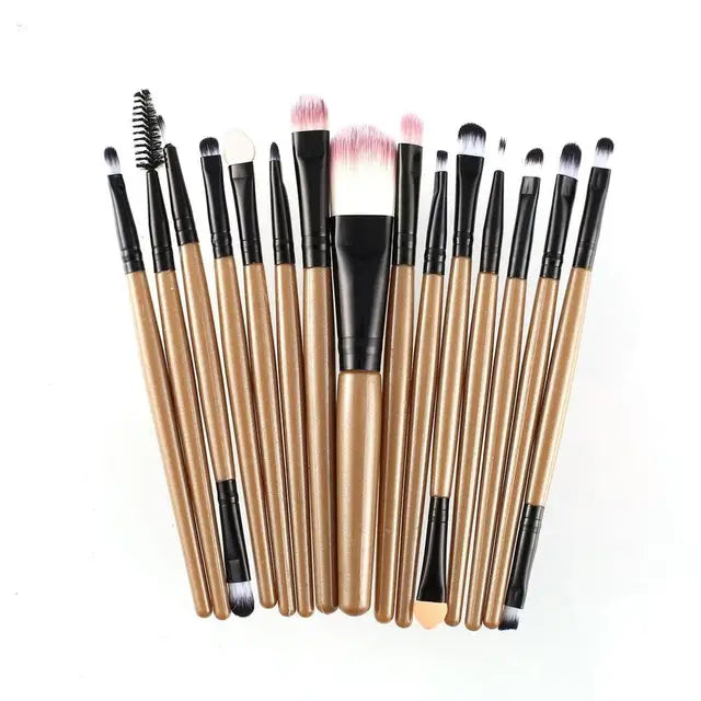 15pcs/set Sminkborstar