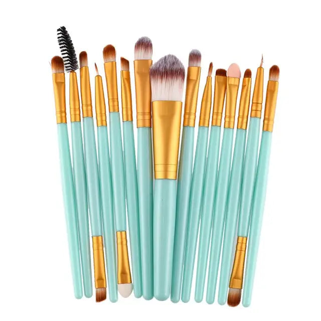 15pcs/set Sminkborstar