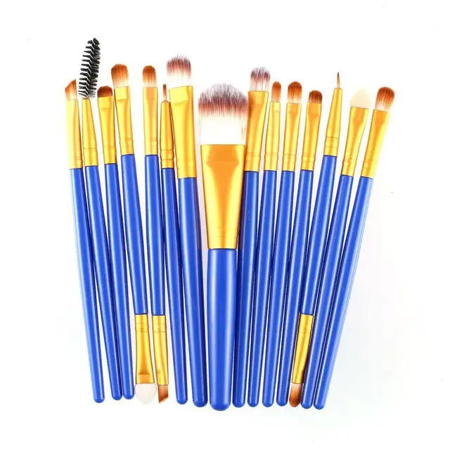 15pcs/set Sminkborstar