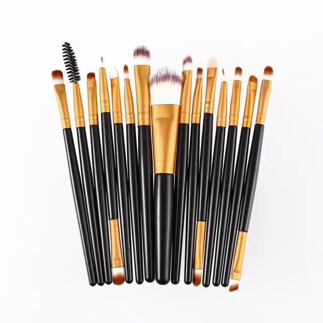 15pcs/set Sminkborstar